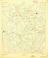 1894 Map of Brownwood, 1903 Print