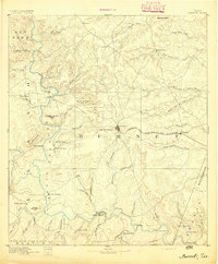 1893 Map of Burnet