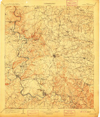 1909 Map of Burnet