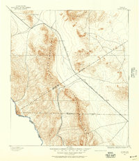 1892 Map of Chispa, 1957 Print