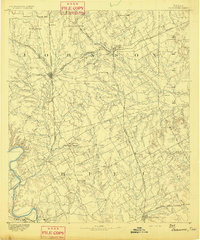 1891 Map of Cleburne