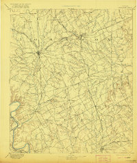 1894 Map of Cleburne, 1921 Print