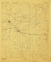 1889 Map of Coleman, 1911 Print