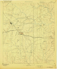 1889 Map of Coleman, 1920 Print