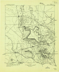 1928 Map of Crane, TX