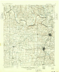 1901 Map of Denison, 1949 Print