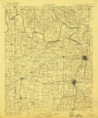 1901 Map of Denison, 1921 Print
