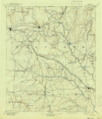 Download a high-resolution, GPS-compatible USGS topo map for Eastland, TX (1941 edition)