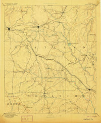 Download a high-resolution, GPS-compatible USGS topo map for Eastland, TX (1906 edition)