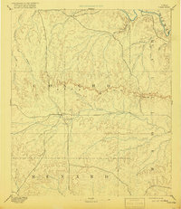 1896 Map of Eden, TX, 1918 Print