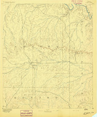 1892 Map of Concho County, TX