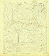 1896 Map of Eden, TX, 1924 Print