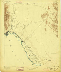 1896 Map of El Paso