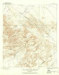 1894 Map of Fort Davis, 1961 Print