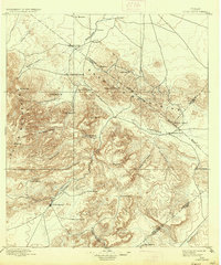 1897 Map of Fort Davis, 1937 Print