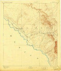 1894 Map of Fort Hancock, 1928 Print