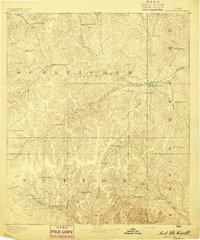 1893 Map of Schleicher County, TX