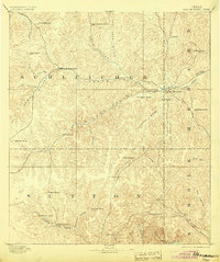 1893 Map of Menard County, TX, 1904 Print