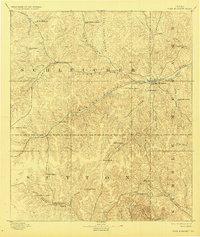 1893 Map of Menard County, TX, 1928 Print