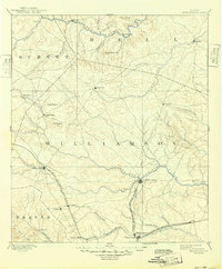 1893 Map of Georgetown, 1949 Print