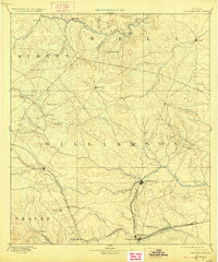 preview thumbnail of historical topo map of Georgetown, Williamson County, TX in 1893