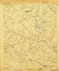 1889 Map of Granbury