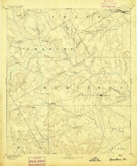 1894 Map of Hamilton, TX