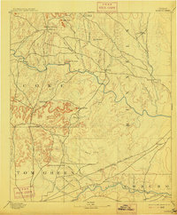 1894 Map of Coke County, TX, 1915 Print