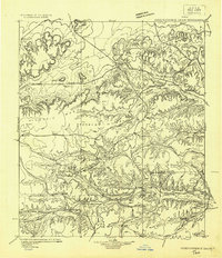 1929 Map of Terrell County, TX