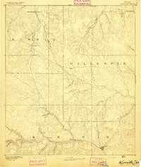 1894 Map of Kerrville