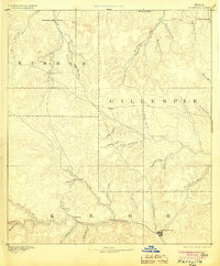 1894 Map of Kerrville, 1904 Print