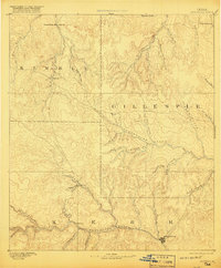 1894 Map of Kerrville, 1920 Print