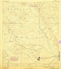 1887 Map of Lampasas