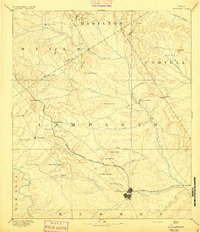 preview thumbnail of historical topo map of Lampasas, TX in 1894