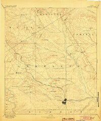 1894 Map of Lampasas County, TX, 1904 Print