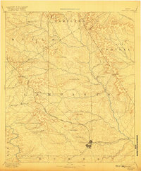 1894 Map of Lampasas, TX, 1920 Print