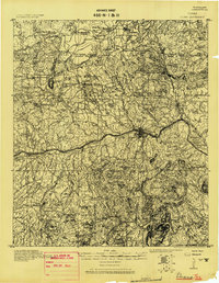 1918 Map of Llano, TX