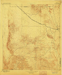1895 Map of Marfa, TX, 1906 Print