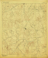 1894 Map of Mason, TX, 1920 Print