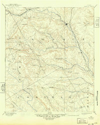 1894 Map of Meridian, 1949 Print
