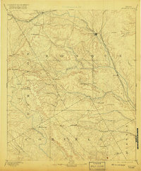1894 Map of Meridian, 1919 Print