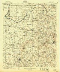 1905 Map of Montague, 1943 Print