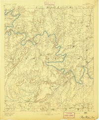 1891 Map of Palo Pinto, TX