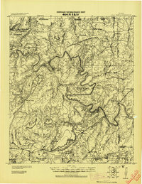 1918 Map of Palo Pinto, TX