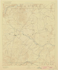 1893 Map of Roby, 1922 Print