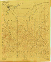 1892 Map of Concho County, TX, 1922 Print