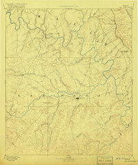 1894 Map of San Saba, TX, 1917 Print