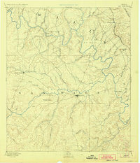 1894 Map of San Saba, TX, 1925 Print