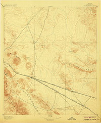 1895 Map of Sierra Blanca, TX, 1907 Print