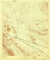 1895 Map of Sierra Blanca, TX, 1928 Print